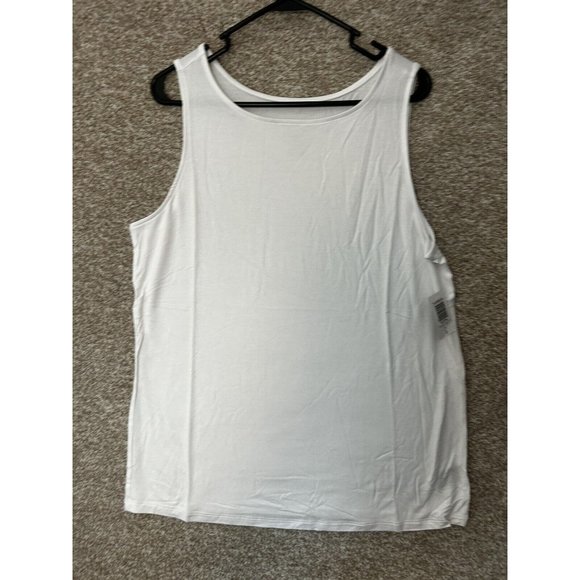 Torrid White Super Soft Hi Neck Tank Top Size Large (0) - Picture 1 of 7